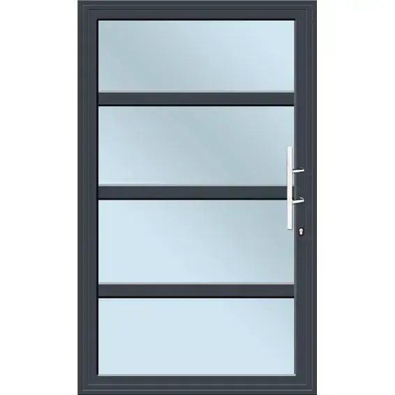 Pivot aluminium entrance door